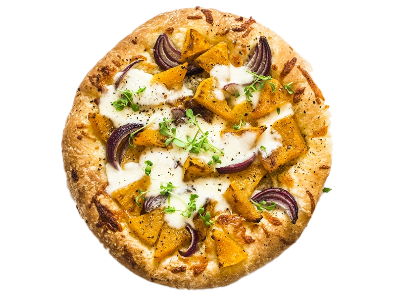 Roasted Pumpkin and Feta Pizza